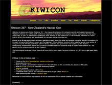 Tablet Screenshot of 2007.kiwicon.org